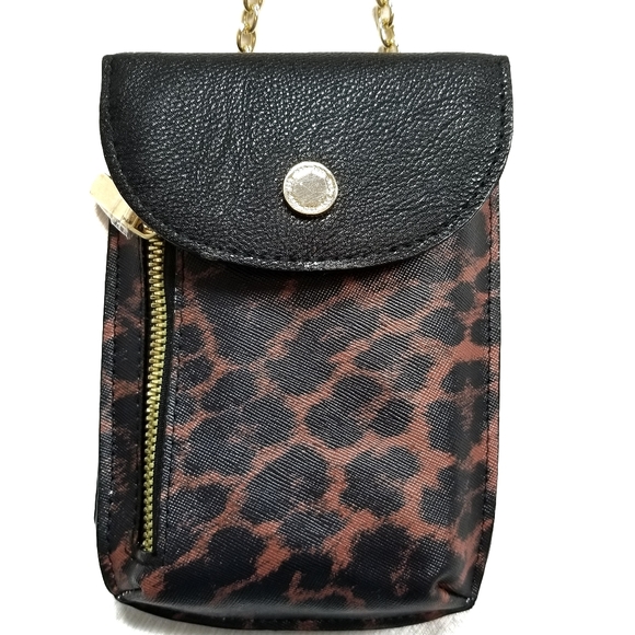 APT 9 Leopard Crossbody Wallet/Cell Bag BNWT - Picture 4 of 8